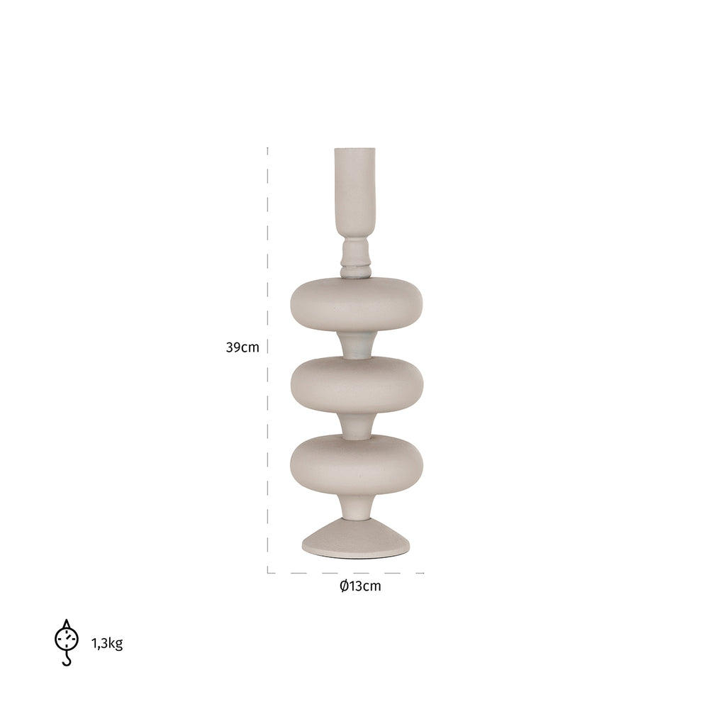 Candle holder Tilly big (Beige)