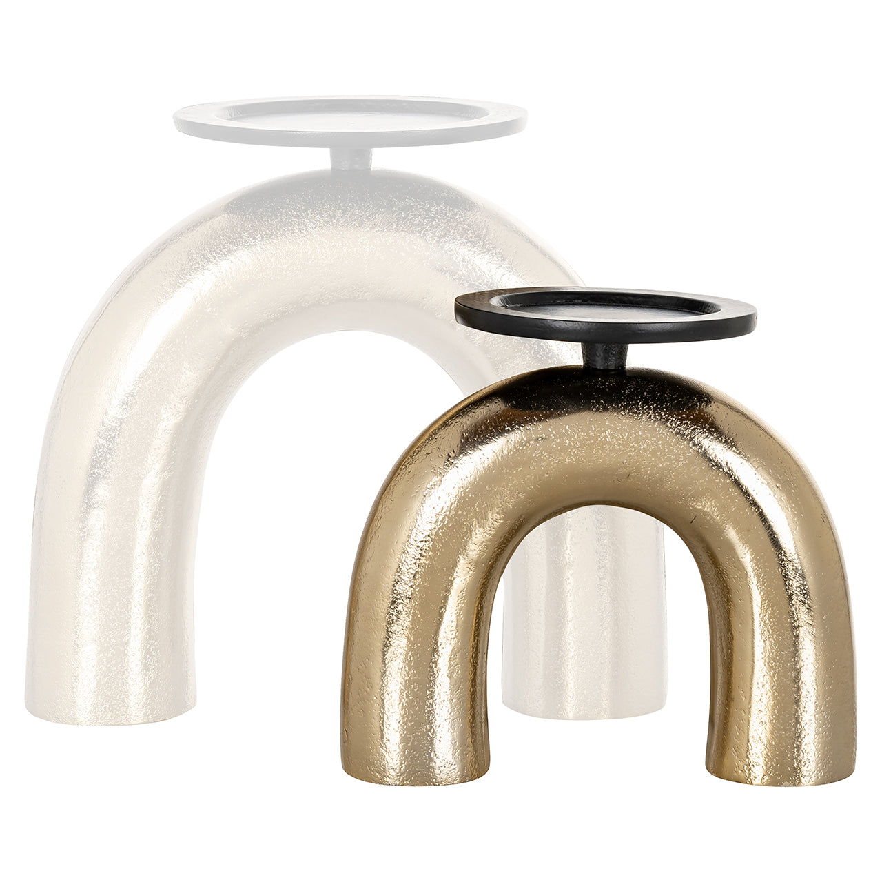 Candle holder Jadey small (Black/gold)- Richmond Interiors