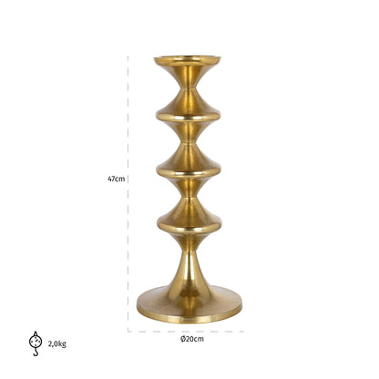 Candle holder Ayden big (Gold)- Richmond Interiors