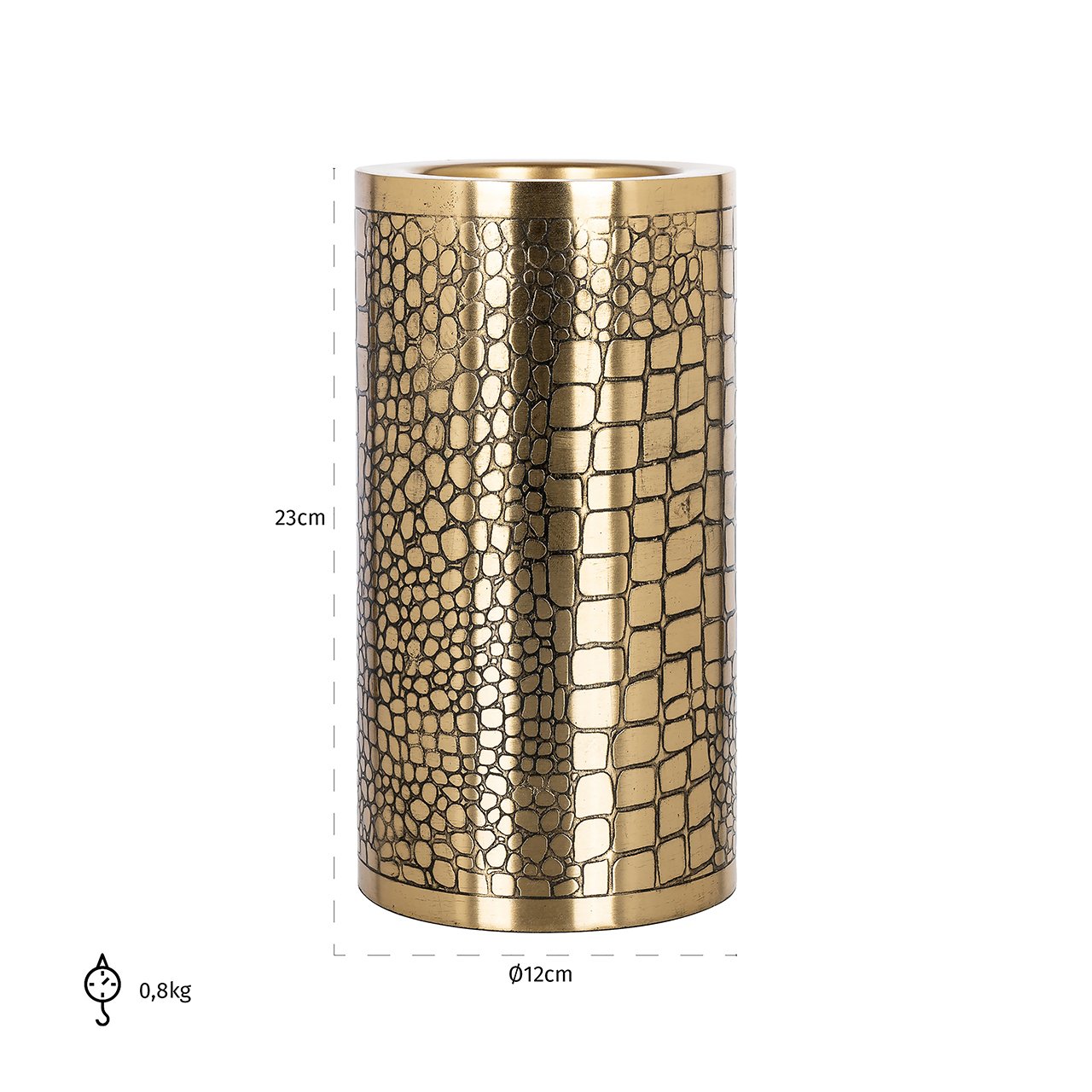 Candle holder Elyn big (Gold)- Richmond Interiors