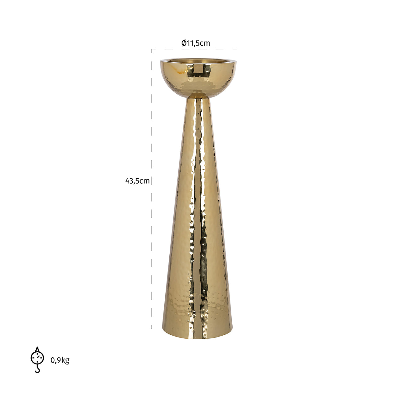 Candle holder Lizz big (Gold)- Richmond Interiors