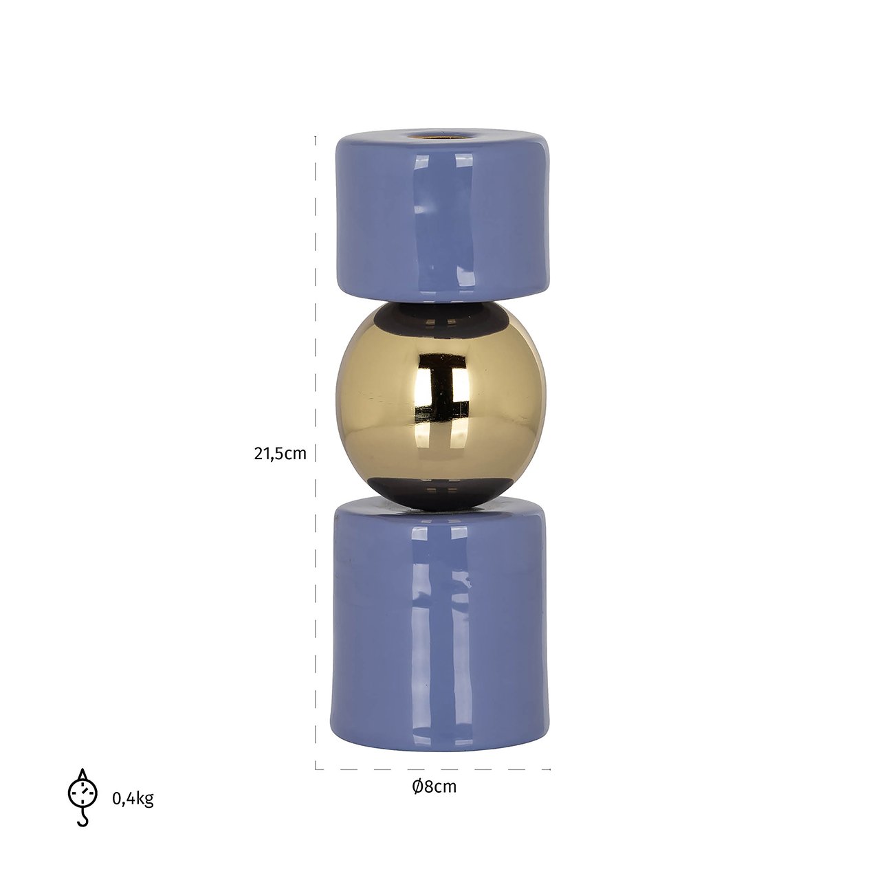 Candle holder Febe (Purple)- Richmond Interiors