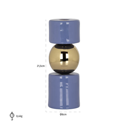 Candle holder Febe (Purple)- Richmond Interiors