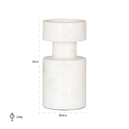 Candle holder Melle small (White)- Richmond Interiors