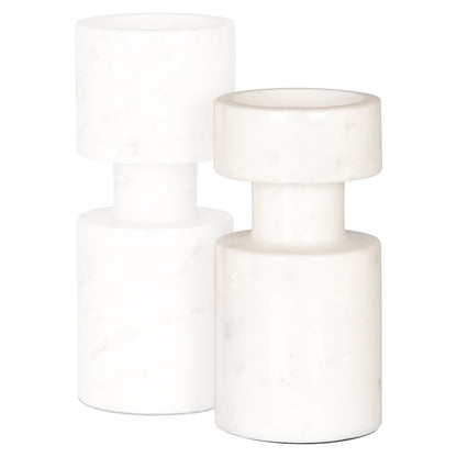 Candle holder Melle small (White)- Richmond Interiors