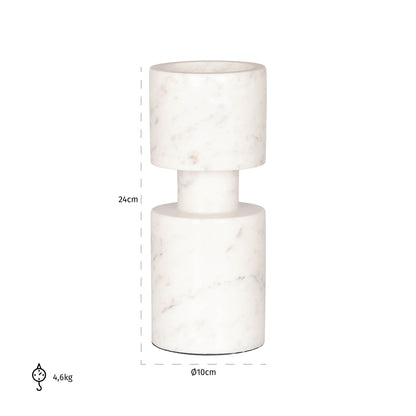 Candle holder Melle big (White)- Richmond Interiors