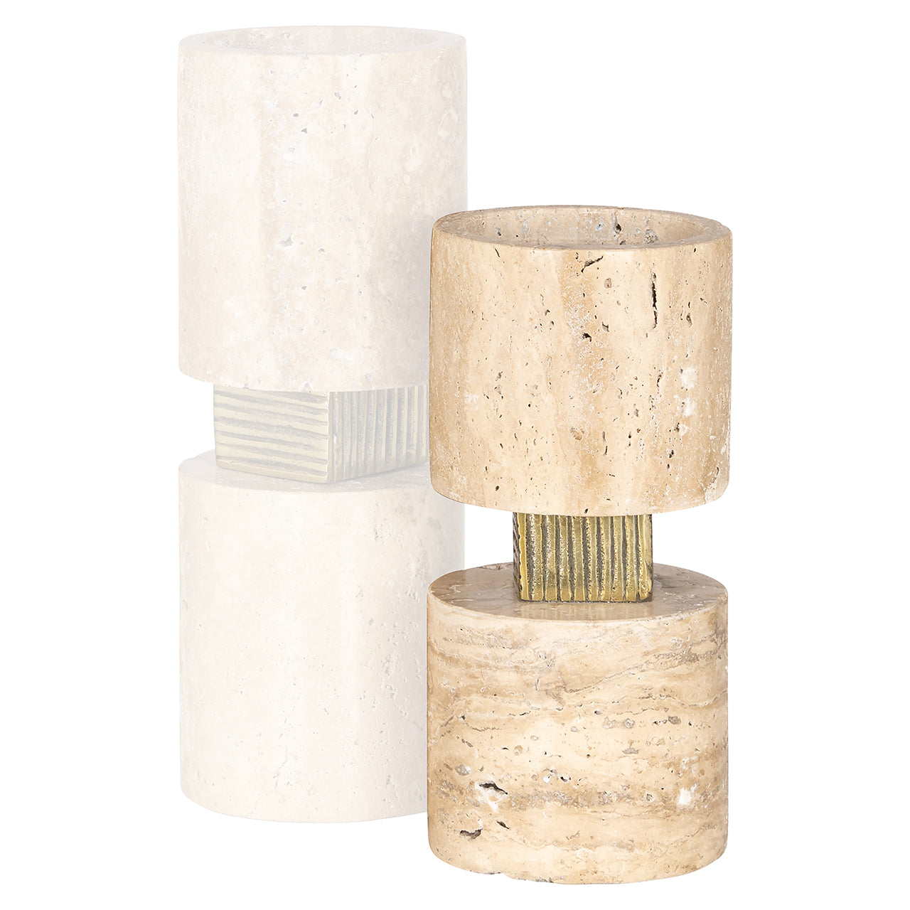 Candle holder Boaz small (Beige)- Richmond Interiors