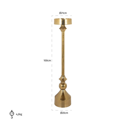 Candle holder Presley big (Gold)- Richmond Interiors