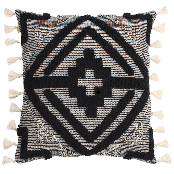 Kalai 45x45 Feather Filled Cushion Black - view 2