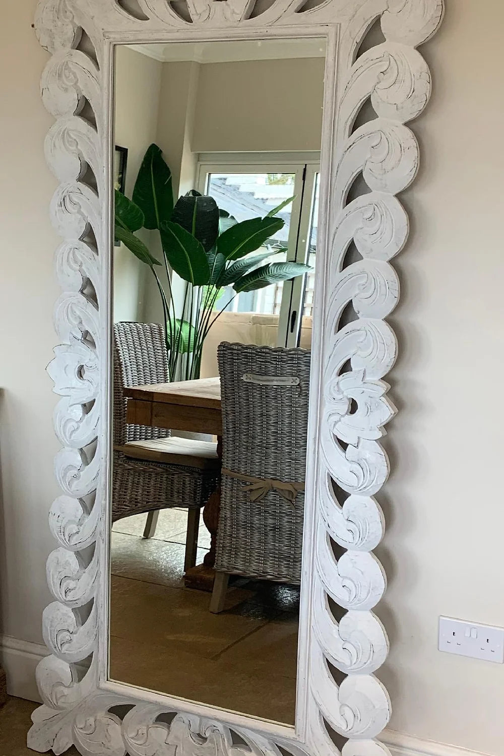 Balong Whitewash Mirror