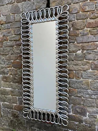 Silver Rectangle Madrid Mirror