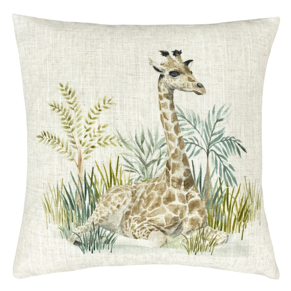 Kenya 43x43 Feather Filled Cushion Giraffe