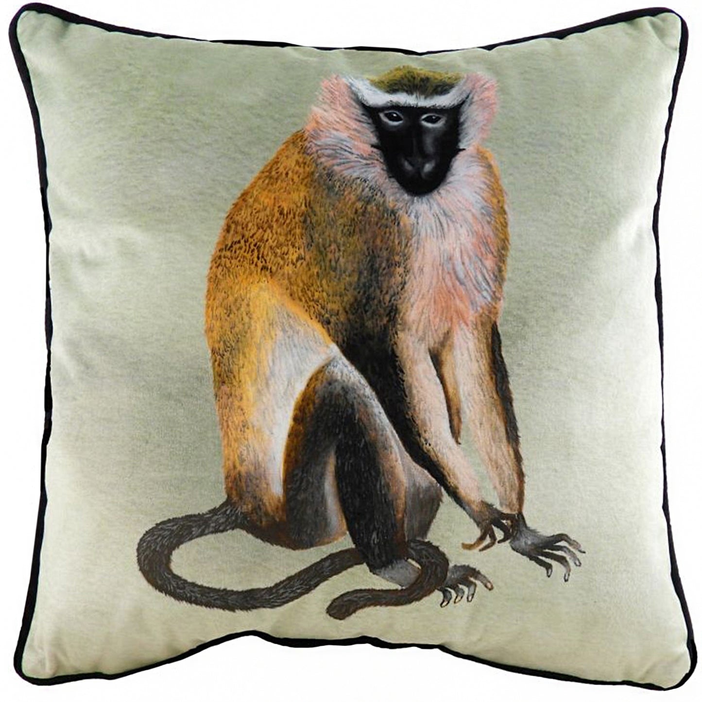 KIBALE MONKEY 43X43 FEATHER FILLED CUSHION