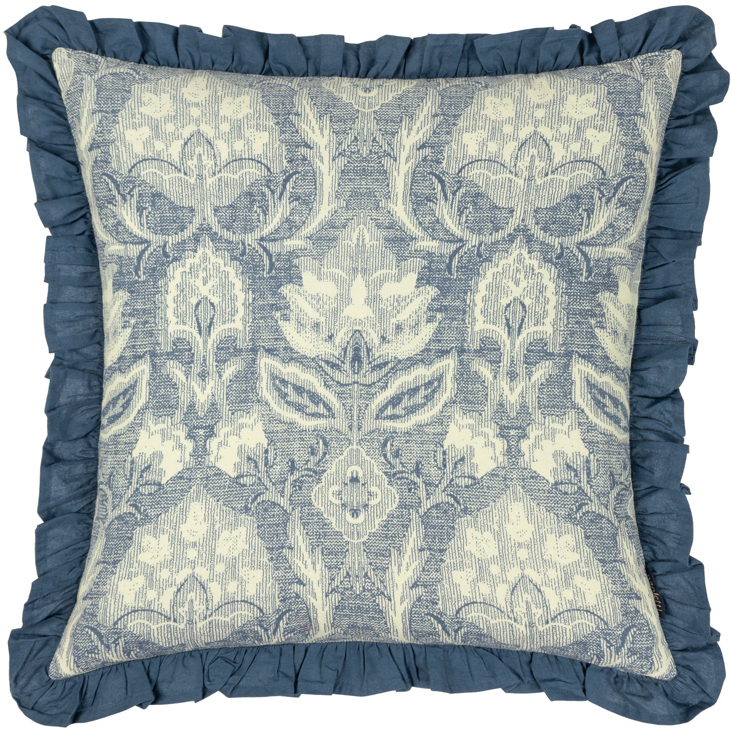 KIRKTON 50X50 FEATHER FILLED CUSHION FRENCH BLUE