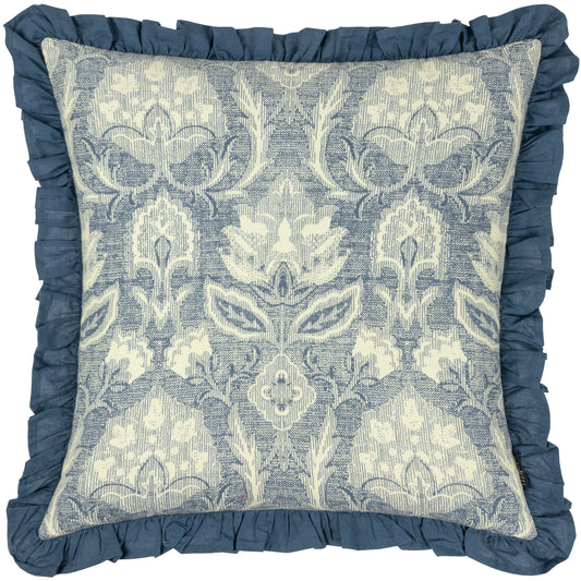 KIRKTON 50X50 FEATHER FILLED CUSHION FRENCH BLUE