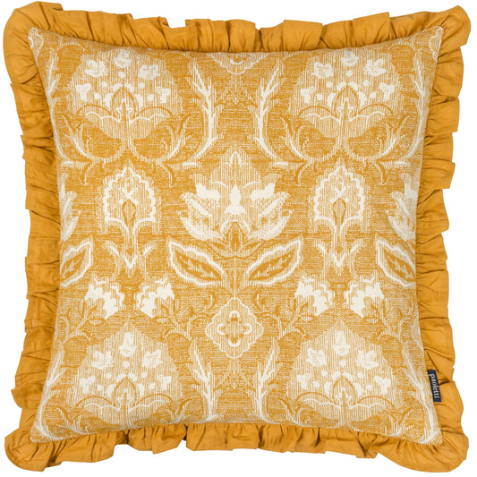 KIRKTON 50X50 FEATHER FILLED CUSHION OCHRE