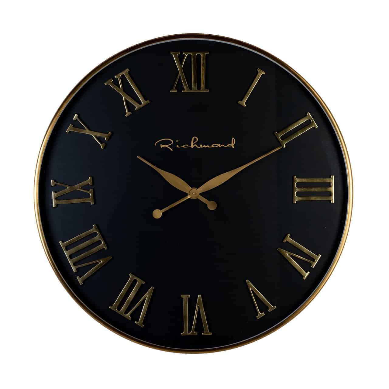 Clock Deonne round gold (Gold)- Richmond Interiors