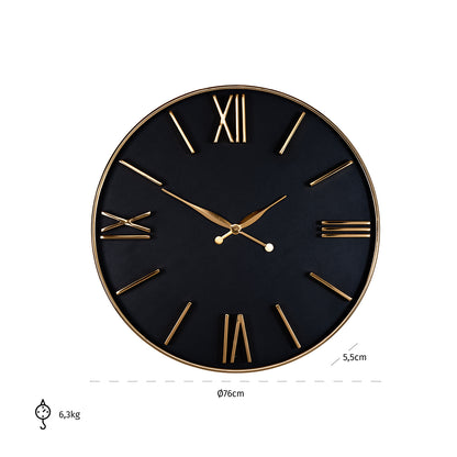 Clock Lyem (Black/gold)- Richmond Interiors