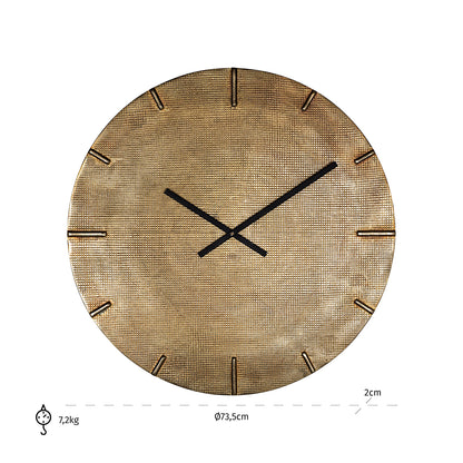 Clock Zane (Gold)- Richmond Interiors