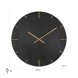 Clock Bilal (black/gold) – Richmond Interiors