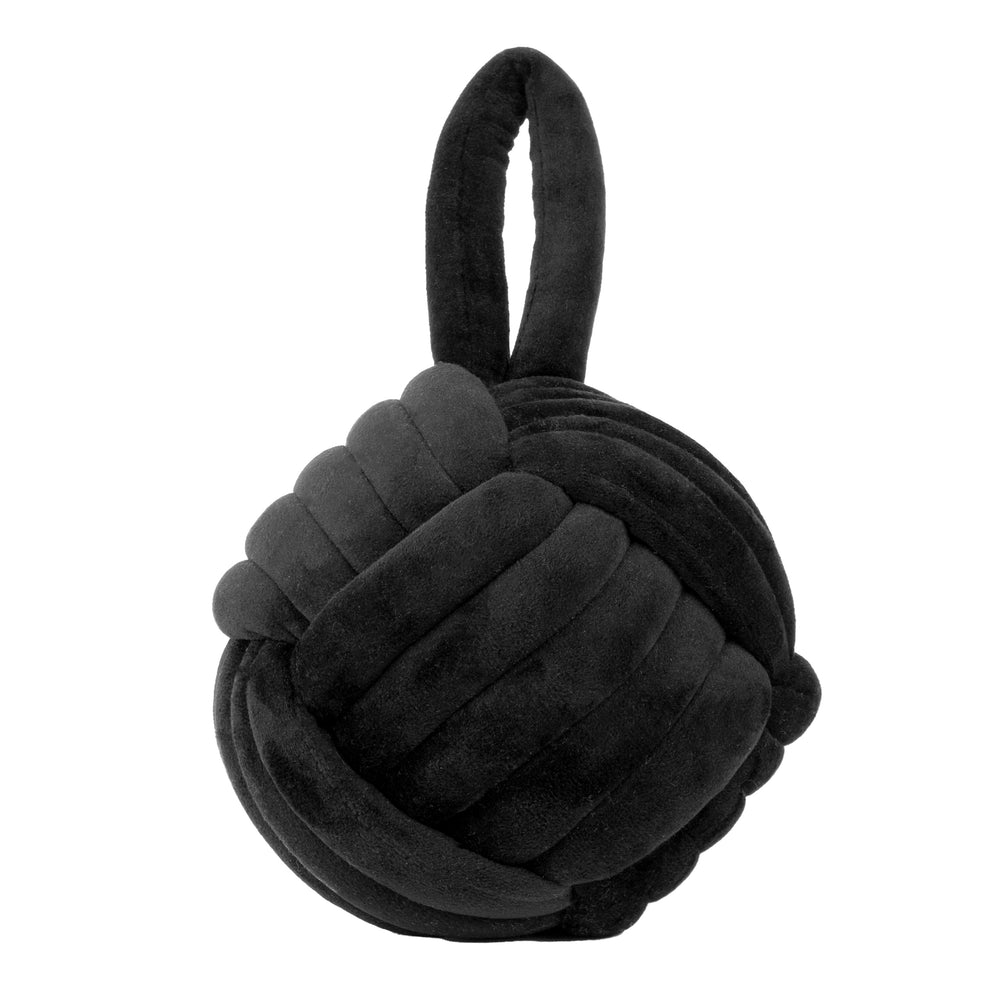 Knot Doorstop Black