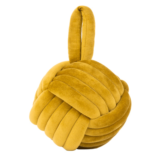 KNOT DOORSTOP OCHRE
