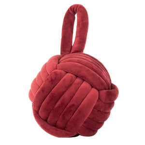 Knot Doorstop Red