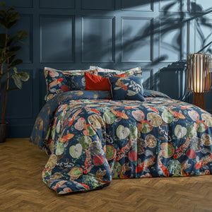 Koi Pond King Size Duvet Set Midnight