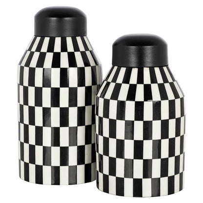 Jar Malou big (Black/white)- Richmond Interiors