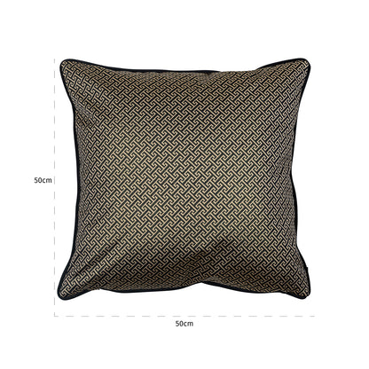 Cushion Joey 50x50 (Donna-21056-Geo Classic Big 9999 Black)- Richmond Interiors