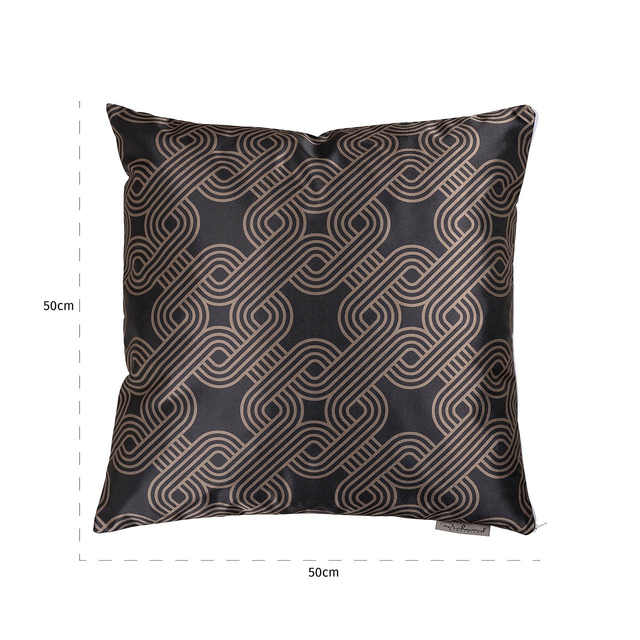 Cushion Meagan 50x50 (Monaco 23050 Chained Quadrant 75 - 8022 Twig)- Richmond Interiors