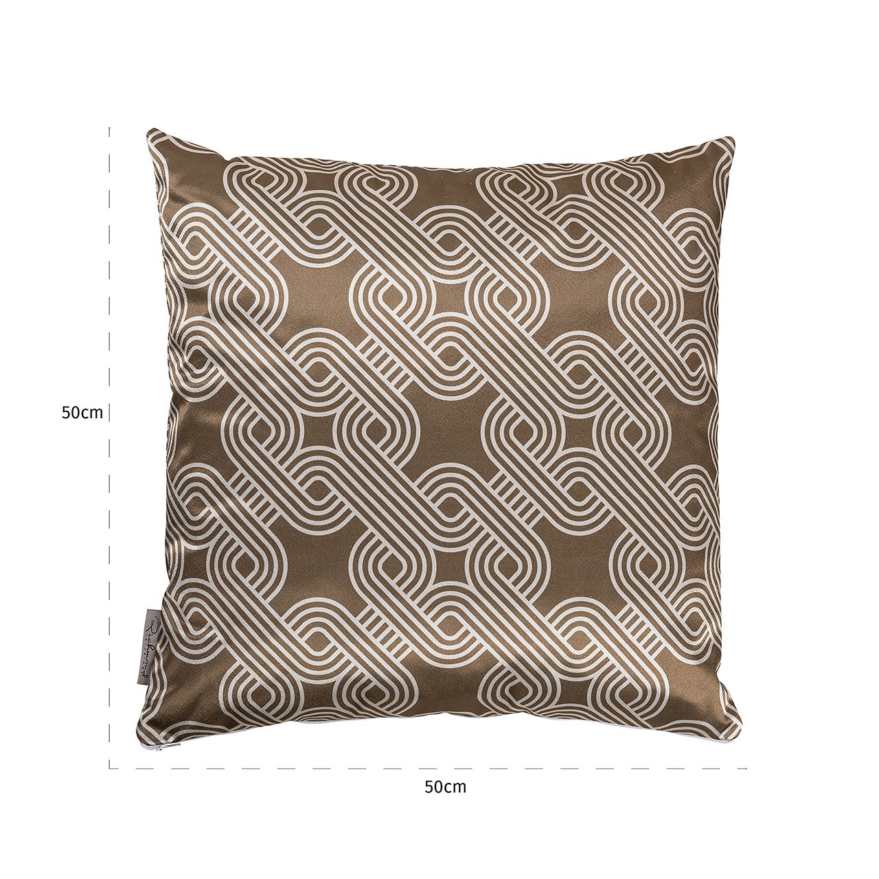 Cushion Marsha 50x50 (Monaco 23050 Chained Quadrant 75 - 8006 Sand)- Richmond Interiors