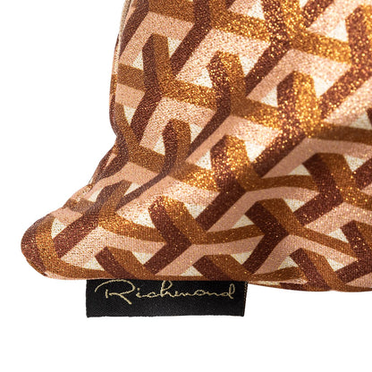 Cushion Phyllisia 50x50 (Geo Shape 3575 Brique Donna BT24004)- Richmond Interiors