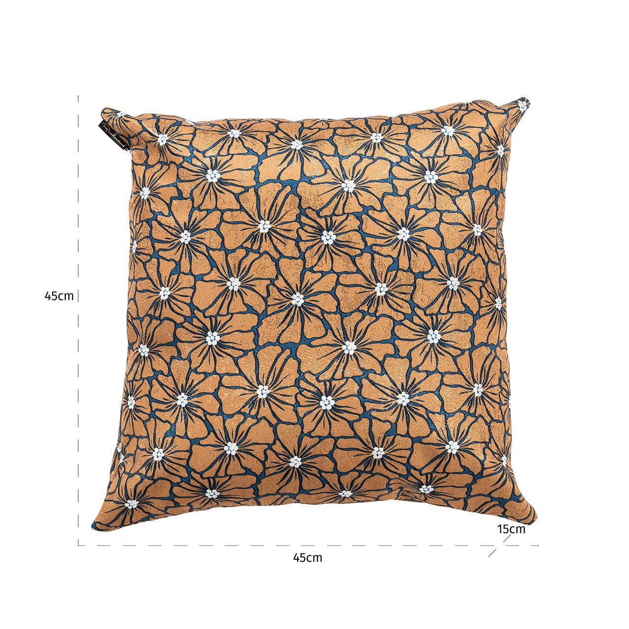 Cushion Valery 50x50 (Blooms 8023 Camel Lynn BT23127)- Richmond Interiors