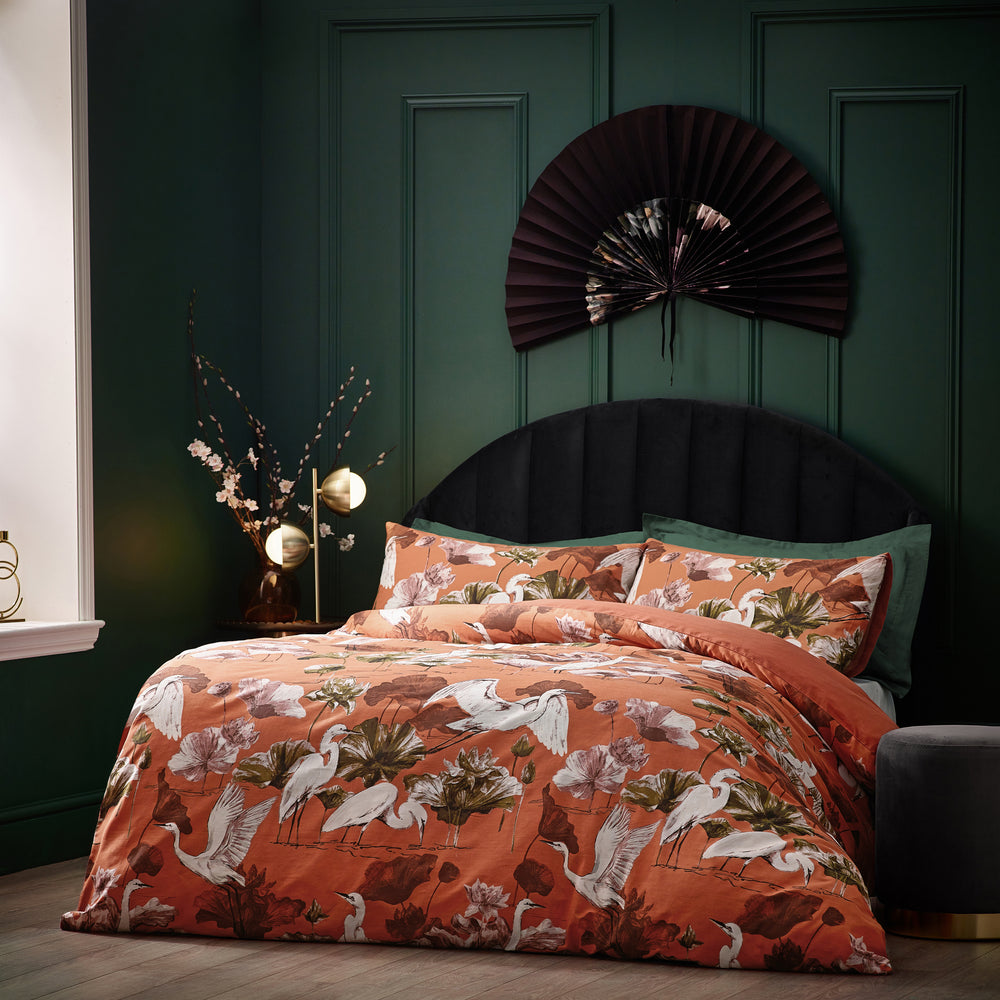 Kushiro Single Duvet Set Coral