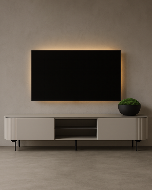Lantine TV Unit - Matte Light Grey - Tommy Franks