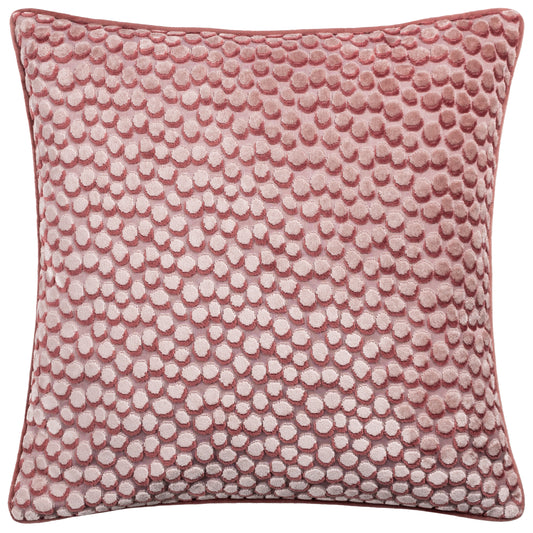 LANZO 45X45 FEATHER FILLED CUSHION PLASTER PINK