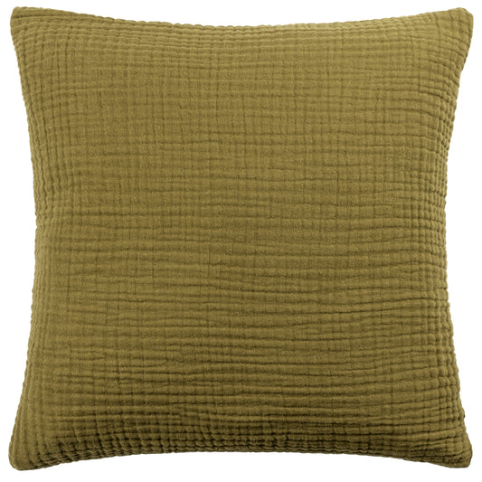 LARK 45X45 FEATHER FILLED CUSHION KHAKI