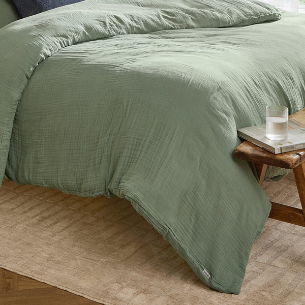 Lark Double Duvet Set Eucalyptus - Riva