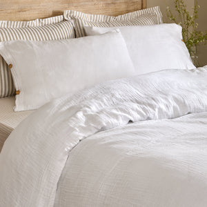 Lark King Size Duvet Set White - Riva