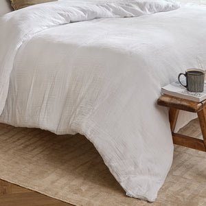 Lark King Size Duvet Set White - Riva