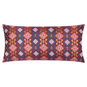 Laurel 30x60 Feather Filled Cushion Ruby/gold