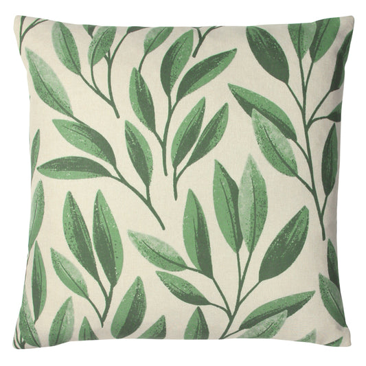 LAUREL 45X45 FEATHER FILLED CUSHION FOREST GREEN