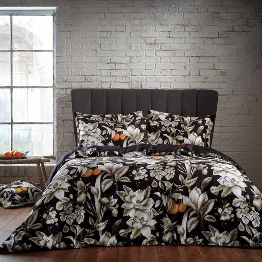 LAVISH DOUBLE DUVET SET NOIR