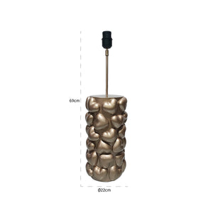Table Lamp Nancy Hearts (gold) – Richmond Interiors