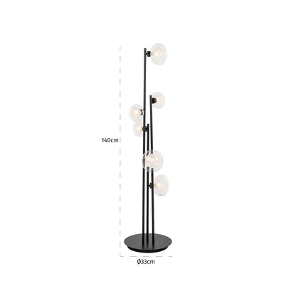 Floor lamp Luva black (Black)- Richmond Interiors