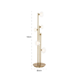 Floor Lamp Luva Brass (brushed Gold) – Richmond Interiors
