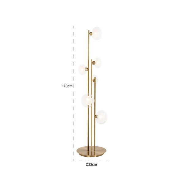 Floor Lamp Luva Brass (brushed Gold) – Richmond Interiors