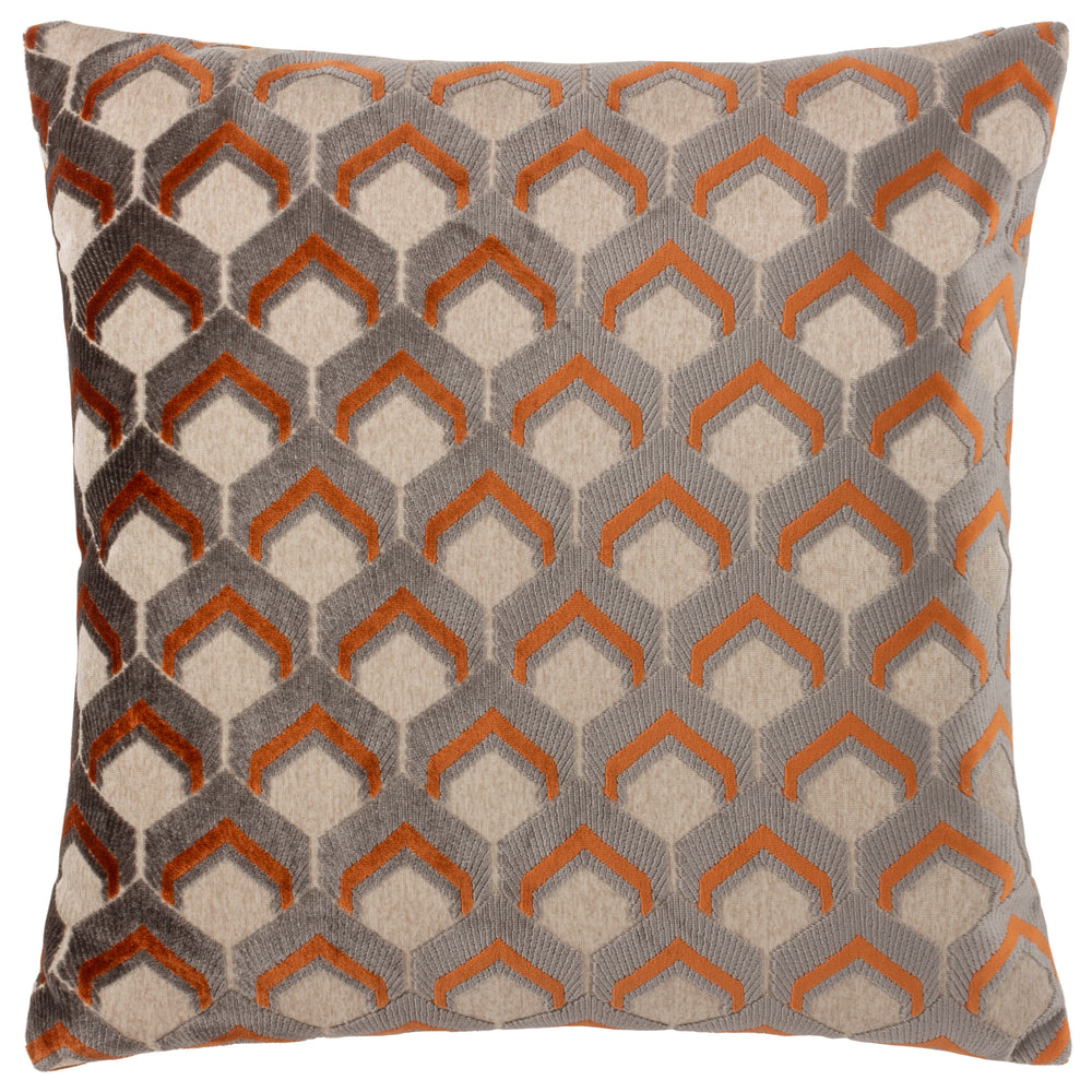 Ledbury 45x45 Feather Filled Cushion Ginger/grey