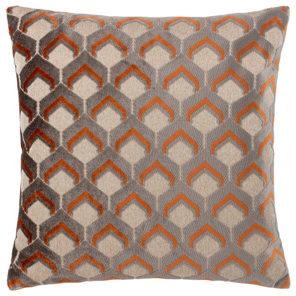 Ledbury 45x45 Feather Filled Cushion Ginger/grey